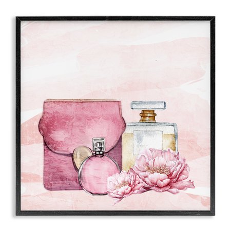 Stupell Industries Blush Glam Time Collection Black Framed Giclee Art, design by Kim Allen