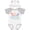 White & Heather w/ Ears, variant on Inktastic Lacrosse Baby Boys or Girls Baby Bodysuit
