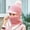 Pink, variant on Herrnalise Women's Cold-proof Neck Protection One-piece Hat Warm Knitted Hat