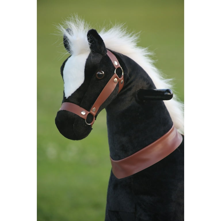 Medallion Ride On Toy Horse Black Pony - Small Size 