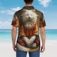 thumbnail image 4 of Balery Haystack Meditating Cat Camisas hawaianas de manga corta para hombre, camisas playeras de corte holgado, camisas de vacaciones con botones,3X-Large, 4 of 7