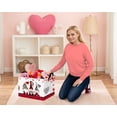 thumbnail image 7 of MYFLOCY Large Valentine Basket Empty Heart Basket for Gifts Collapsible Kids Storage Bins Decor(eopard Print Three Gnome), 7 of 7