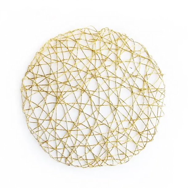 Gold Placemat Round 15"D