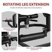Signature Fitness Seated Leg Extension Machine, Black Iron Construction, Lower Body Strength Training Equipment for Home Gym