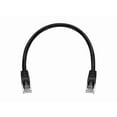 thumbnail image 4 of Monoprice Cat5e Ethernet Patch Cable - 1 Feet - Black | Network Internet Cord - RJ45, Stranded, 350Mhz, UTP, Pure Bare Copper Wire, 24AWG, 4 of 6