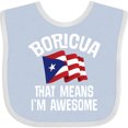 thumbnail image 3 of Inktastic Boricua Means Im Awesome Puerto Rican Boys or Girls Baby Bib, 3 of 4
