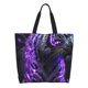 thumbnail image 1 of Fotbe Purple Plant White Tiger Bolsa Tote Estética de Lona con Estampado para Mujer - Bolsa Reutilizable de Hombro Casual para Vacaciones, Compras, Trabajo y Gimnasio, 1 of 8