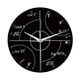 thumbnail image 2 of Reloj de pared redondo de 30 cm, sin tictac, con fórmula matemática, de cuarzo, para niños. Parábola, 2 of 9