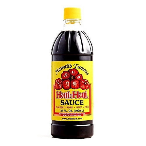 Hawaii's Famous Huli-Huli Sauce (24 oz, 1 Pack) - Hawaiian BBQ Sauce - Meat Rub BBQ Marinade Sauce and Steak Seasoning