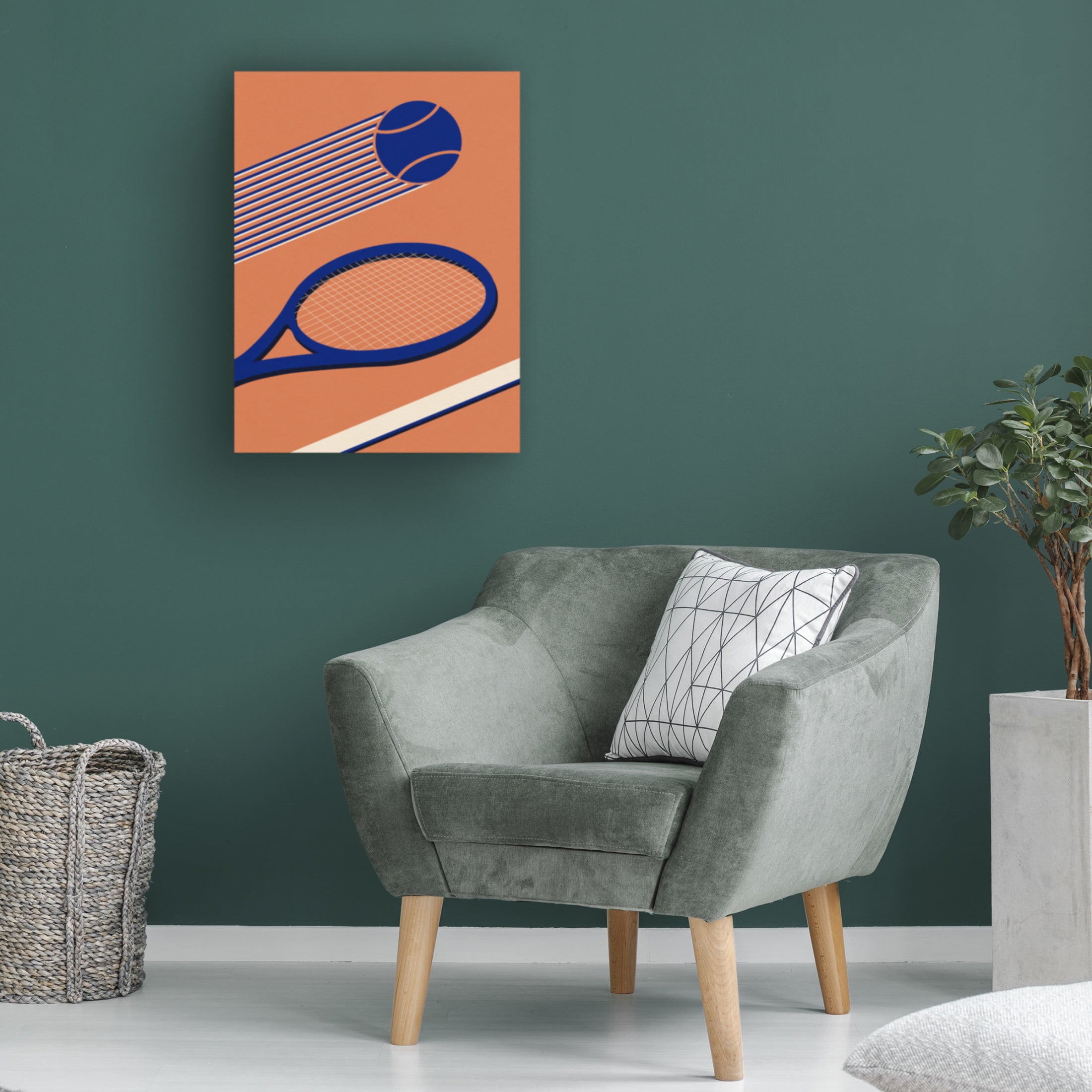 Trademark Fine Art Rosi Feist Tennis 80s Canvas Wall Art