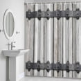 thumbnail image 5 of Barn Door Shower Curtain for Bathroom Decor, Vintage Grey Farmhouse Rivet Beige Wood Board Waterproof Fabric Shower Curtain, 72"x72" Set with 12 Hooks, 5 of 9
