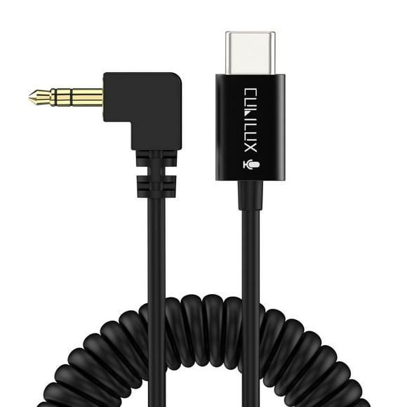 Type C Microphone Cable for 3.5mm Shotgun Mic Compatibility