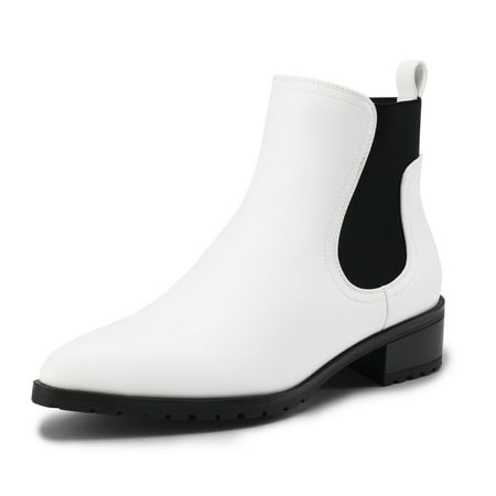 

Women s Ladies Ankle Boots Pointed Toe Elastic Chelsea Platform Booties Shoes US