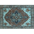 thumbnail image 1 of Ahgly Company Indoor Rectangle Persian Light Blue Traditional Area Rugs, 3' x 5', 1 of 4