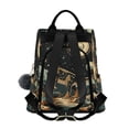 thumbnail image 2 of FORMRS Women's Travel Backpack Purse Anti-Theft Hidden Pockets Casual Shoulder Bag, Black Dinosaur, 2 of 7