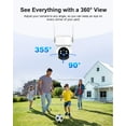 thumbnail image 5 of 2K Solar Security Cameras Wireless Outdoor, Battery Powered PTZ 4MP WiFi Camera for Home Security with Flashlight Color Night Vision, Siren Alarm, PIR Motion Detection, 2-Way Talk, Cl-oud/SD Storage, 5 of 10