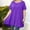 Deep purple, variant on Plus Size Tops for Women Casual Short Sleeves T Shirts Flowy Blouses