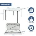 thumbnail image 7 of SUMKEA 3ft Square Banquet Folding Table for Indoor and Outdoor, White, 7 of 7