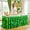Gradient Green, variant on 14ft Green Sequin Table Skirt for Rectangle Tables Curly Willow Hawaiian Grass Tutu Skirt Ruffle Table Cloth Desk Skirts for Birthday Baby Shower Jungle Luau Tropical Theme Party Table Decor