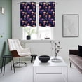 thumbnail image 5 of 2 Panels Kitchen Tier Curtains 39 Inch Length, Jellyfish Grommets Window Treatment Curtain, Deep Sea Animal Abstract Mushroom Starry Sky Thermal Curtains Drapes for Living Room/Bathroom, 5 of 9