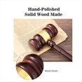 thumbnail image 2 of Accesorio de Escritorio , Mazo de Madera y Bloque de Sonido para Abogados, Jueces, Presidentes de Juntas de Subastas y Clubes., 2 of 5