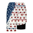 thumbnail image 5 of Chiccall Mens Shorts Independence Day Flag Printed Shorts Elastic Waist Drawstring Summer Beach Swim Trunks with Pockets, 5 of 6