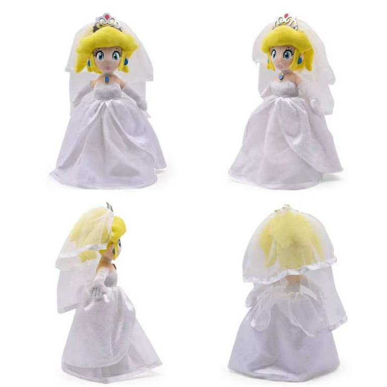 Super Mario Odyssey Wedding Princess Peach Bride and Mario Wedding Plush Set Walmart