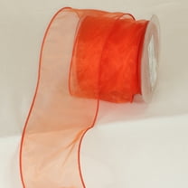 The Ribbon People Orange Wired Organza Craft Ribbon 3" x 27 Yards