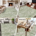 thumbnail image 5 of 5'x8' Area Rugs, Summer Palm Leaf Indoor Outdoor Area Rug for Living Room Bedroom, Tropical Bloom Silhouettes Green Washable Bathroom Rugs Kitchen Floor Carpet Mats Home Decor Aesthetic, 5 of 8