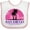 White and Pink, variant on Inktastic San Diego California Beach Souvenir Girls Baby Bib