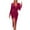 Pink, variant on Herrnalise Women’s Dresses Summer 2024 Autumn And Winter Sexy V Neck Star Printed Slimming Long Sleeve Slit Fold Buttocks Velvet Dress XL,2XL