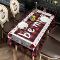 thumbnail image 2 of Valentines Day Love Be Mine Tablecloth,Wipeable Polyester Table Cover for Rectangle Tables,Foldable Tableclothes Decoration Tablecloths for Dining Room Camping Indoor Outdoor, 2 of 6