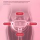 thumbnail image 3 of Matsuzay Almohadilla de calefacción Menstrual calentador inteligente masajeador vibratorio correa térmica dolor de estómago dolor de cintura Cadenas y protecciones para puertas de seguridad Rosado, 3 of 6