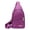 Purple, variant on Qholemyo Backpack Crossbody Bags Sling Chest Bag With Earphone Hole For Hiking Camping Outdoor