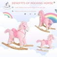 thumbnail image 4 of Kids Bike Kids Ride on Rocking Horse Toddler Plush Toy with Realistic Sounds and Swinging Tail for 3 Years Old Children,Boys Bike, 4 of 5
