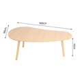 thumbnail image 3 of Andvari Table Basse en Forme de Mangue Mi-Siècle, Table à Thé Minimaliste pour Salon, 3 of 17