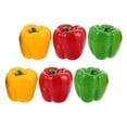 thumbnail image 3 of SHISUYAN 6Pcs Artificial Bell Peppers Simulation Bell Peppers Fake Vegetable Model Photo Prop, 3 of 8
