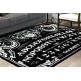 thumbnail image 2 of Halloween Gothic Rugs, Bath Rug, Black Rug, Goth Occult Witchcraft Rug, Modern Rugs, Kitchen Rugs, Gift For Her Rug, Personalizeds Rugs, 3.3'x5' - 100x150 cm, 2 of 7
