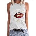 thumbnail image 2 of NTACZA Womans Tops Graphic Game Day Tank Tops Sleeveless Football Loose Shirts for Women L, 2 of 5