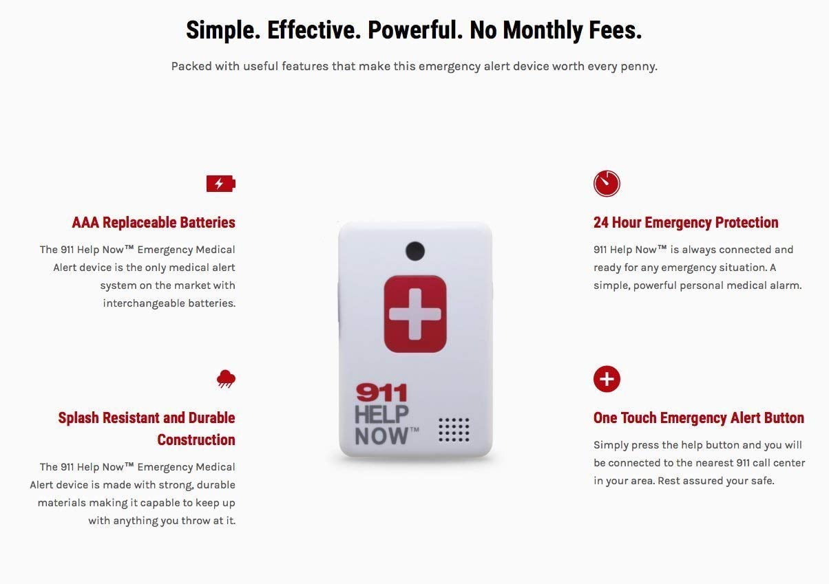 911 Help Now Emergency Communicator Pendant With No Monthly Fees 911 Help Now Emergency Communicator