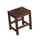 thumbnail image 3 of Banco de ducha, taburete de ducha, reposapiés, silla de baño impermeable, taburete de baño, asiento esquinero para bañera, afeitado de piernas Marrón oscuro, 3 of 9