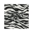 thumbnail image 4 of INSPIRE CHIC Women Zebras Printed Satin Large Square Scarves, 35"x35" Silky Neck Scarf Neckerchief Head Wrap Bandanas 35.4x35.4" Beige, 4 of 6