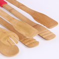 thumbnail image 4 of 2x Pinzas de Pan Tostado de Bambú Natural Pinzas de Pan de Tocino Ensalada de Comida Pinzas para Servir 2 piezas, 4 of 10