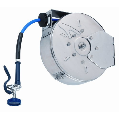 T&S Brass Enclosed Hose Reel Stainless Steel by T & S Brass