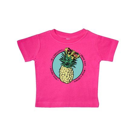 

Inktastic Grow Tall Stay Sweet Wear a Crown Pineapple Queen Gift Baby Girl T-Shirt