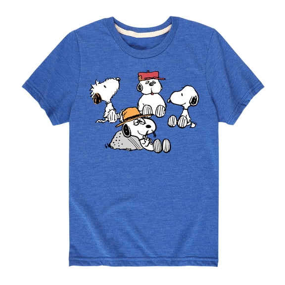 Peanuts - Snoopy Siblings - Toddler And Youth Short Sleeve Graphic T-Shirt