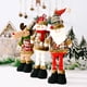 thumbnail image 5 of Muñeca De Navidad Santa Muñeco De Nieve Alce Adorno De Muñeca Retráctil Tela De Celosía A Cuadros Muñeca Decoración De Ventana Del Hogar Moyic HA044224-03, 5 of 6