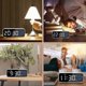 thumbnail image 4 of Reloj despertador digital recargable por USB, reloj de noche, reloj despertador de escritorio sin tictac, regalo digital, 4 of 5