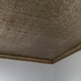 thumbnail image 3 of Great Lakes Tin Jamestown Champagne 2ft x 2ft Nail Up Ceiling Tiles (5 Pack), 3 of 6