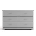thumbnail image 4 of Storkcraft Brookside 6 Drawer Dresser, Pebble Gray, 4 of 18